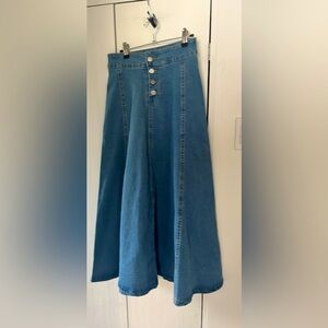 SOLD
Blue Denim Maxi Skirt